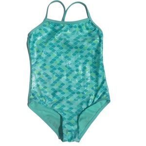 Wonder Nation Aqua Mint Bathing Suit XS/XCH (4-5)